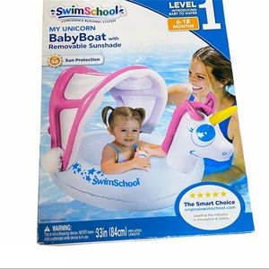 Swim School Baby Boat with Removable SunShade